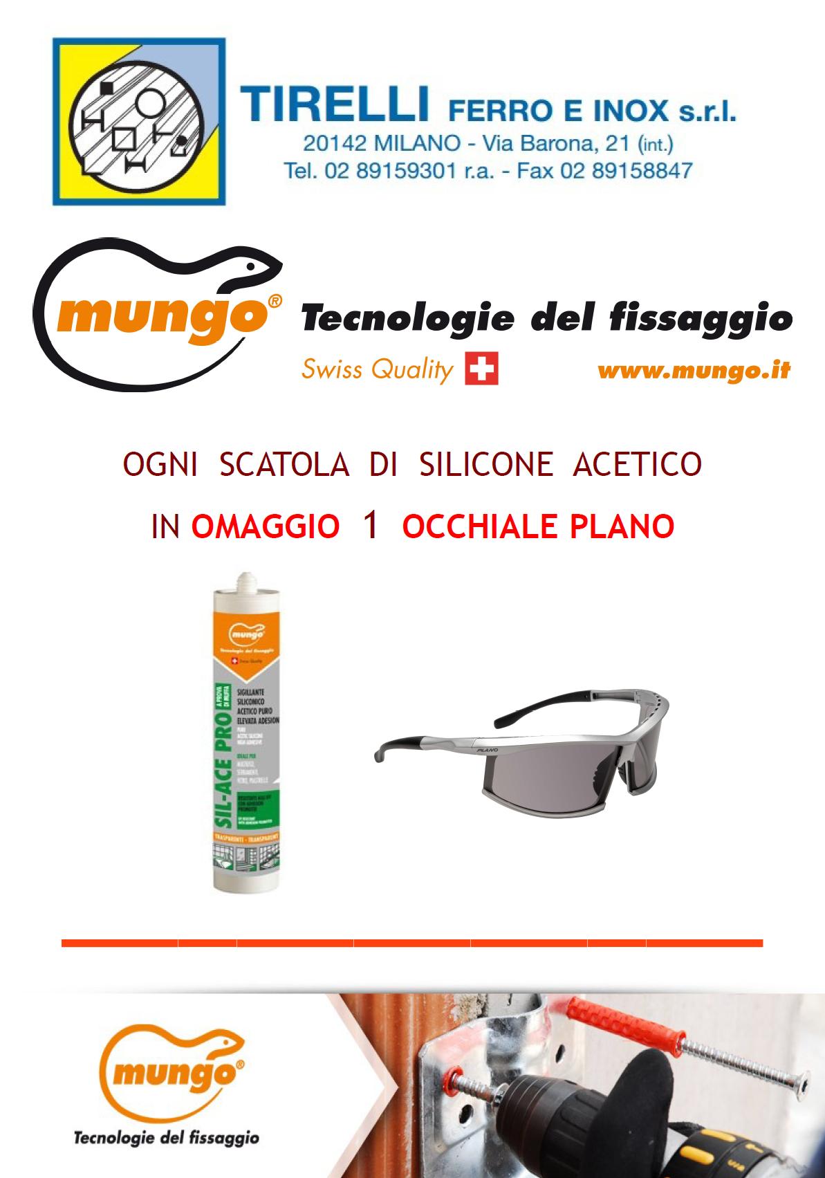 Silicone acetico trasparente mungo sil-ace pro 280 ml